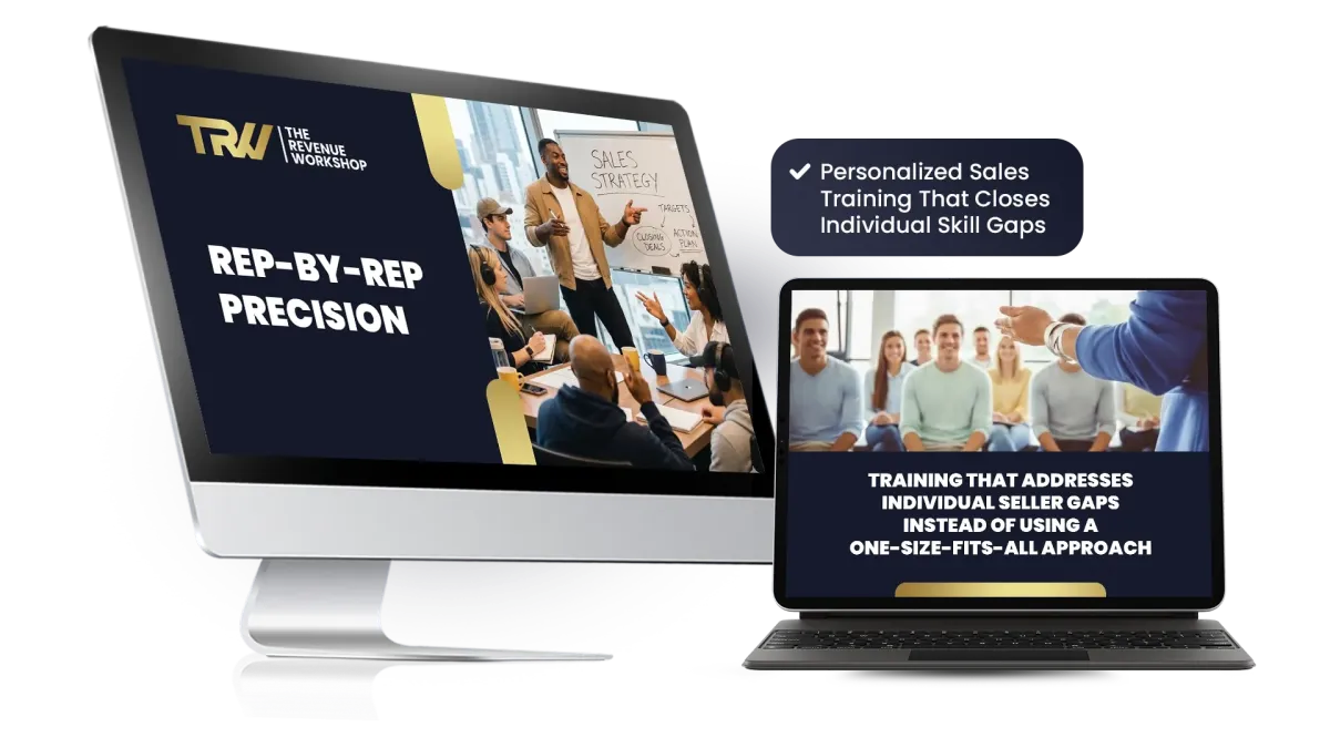 Rep-by-rep precision sales training materials